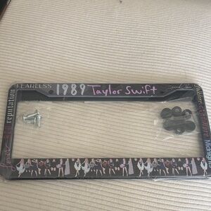 Taylor Swift Black and Purple License Plate Frame